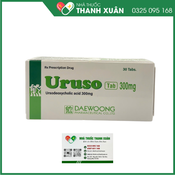 Thuốc Uruso 300mg điều trị sỏi mật